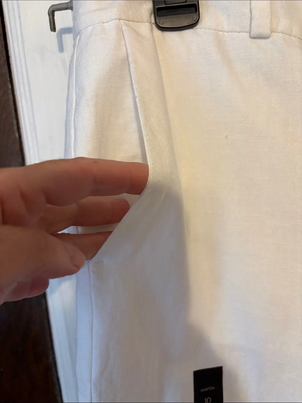 Banana Republic women’s white linen size 10 pants NWT